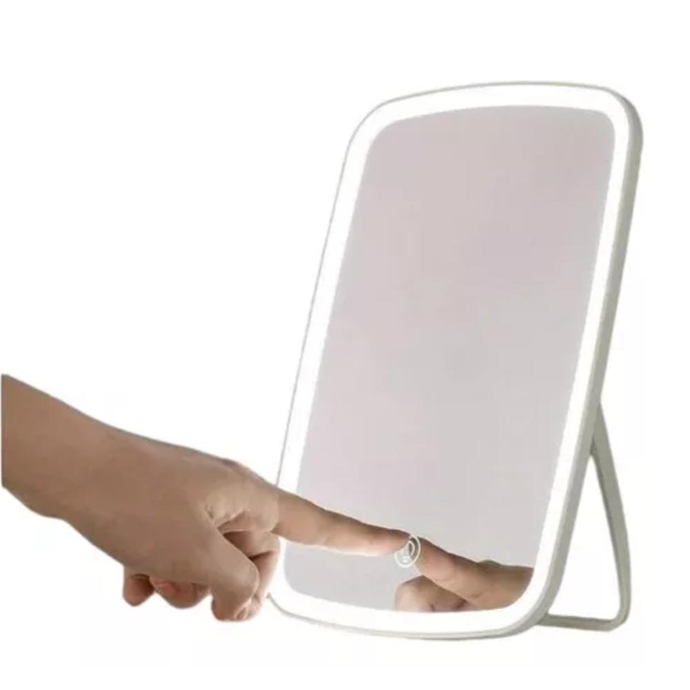 Espejo Maquillaje Tocador Luz Led Facial Cuadrado