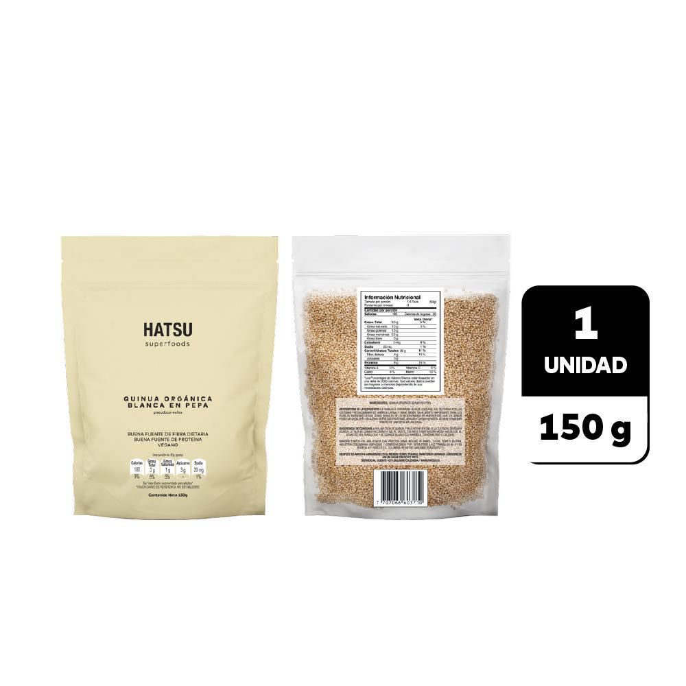 Super Foods HATSU Quinua Blanca En Grano (150 gr)