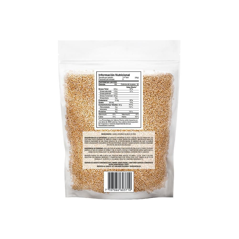 Super Foods HATSU Quinua Blanca En Grano (150 gr) img #2
