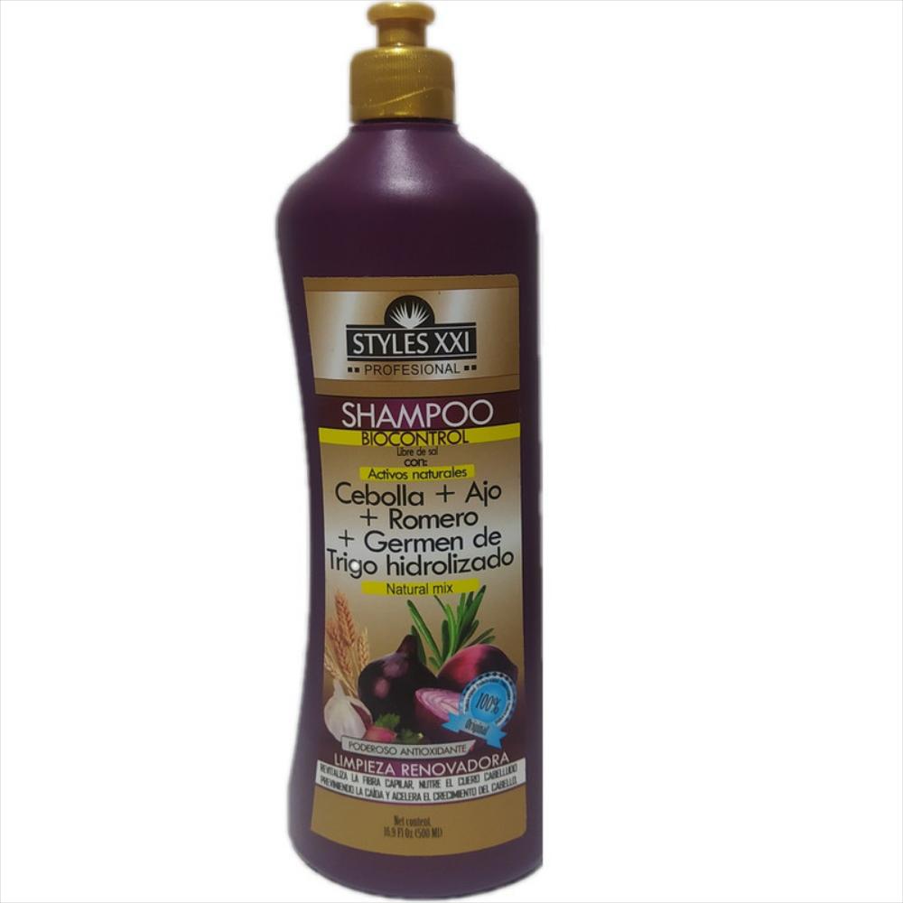 Shampoo Con Cebolla, Ajo, Romero Y Germen De Trigo Hidrolizado