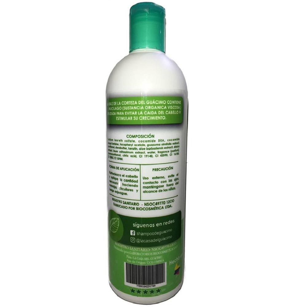 Shampoo De Guacimo Control Caida Fortalece Cabello Unisex img #2