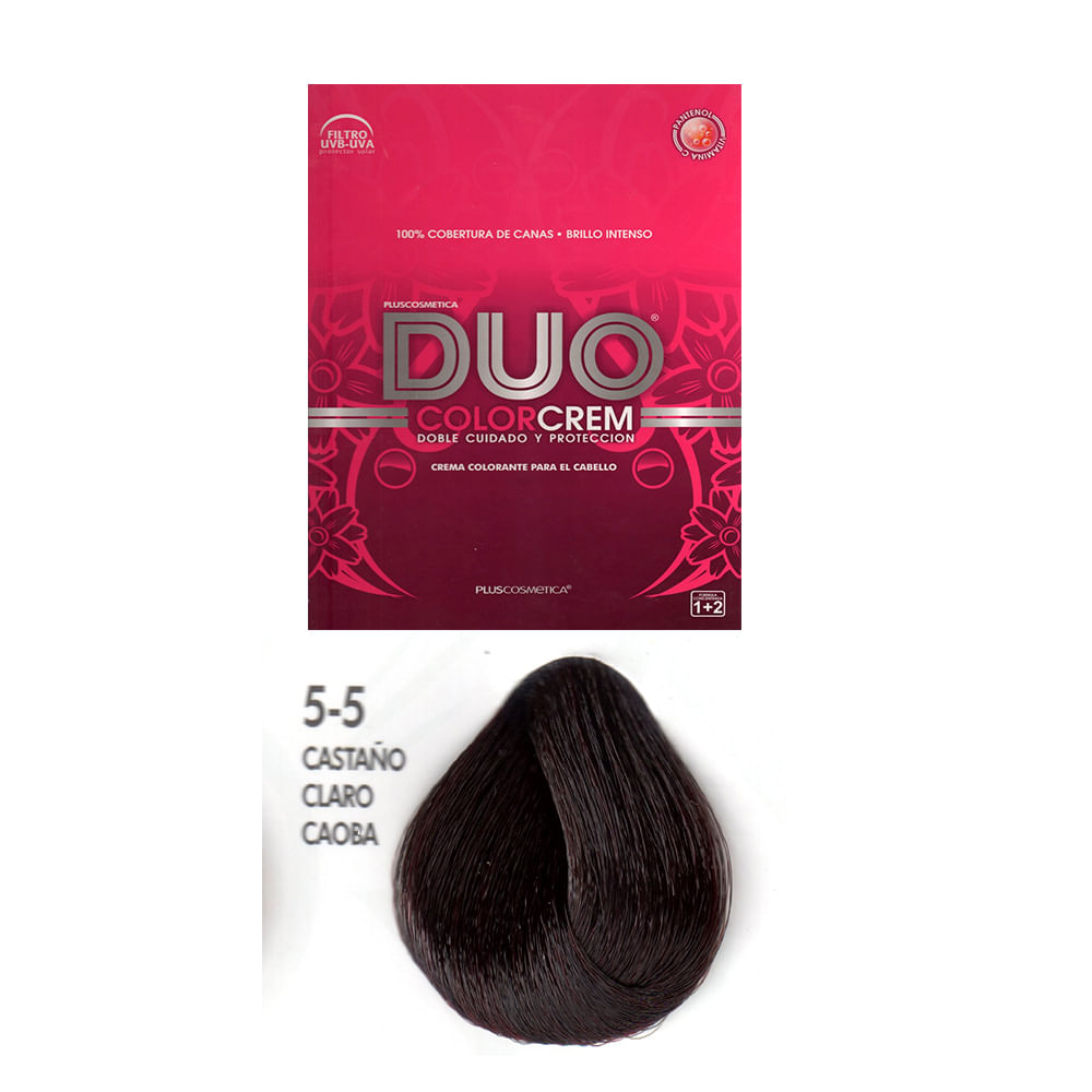 Tinte Capilar Duo 5.5 Castaño Claro Caoba