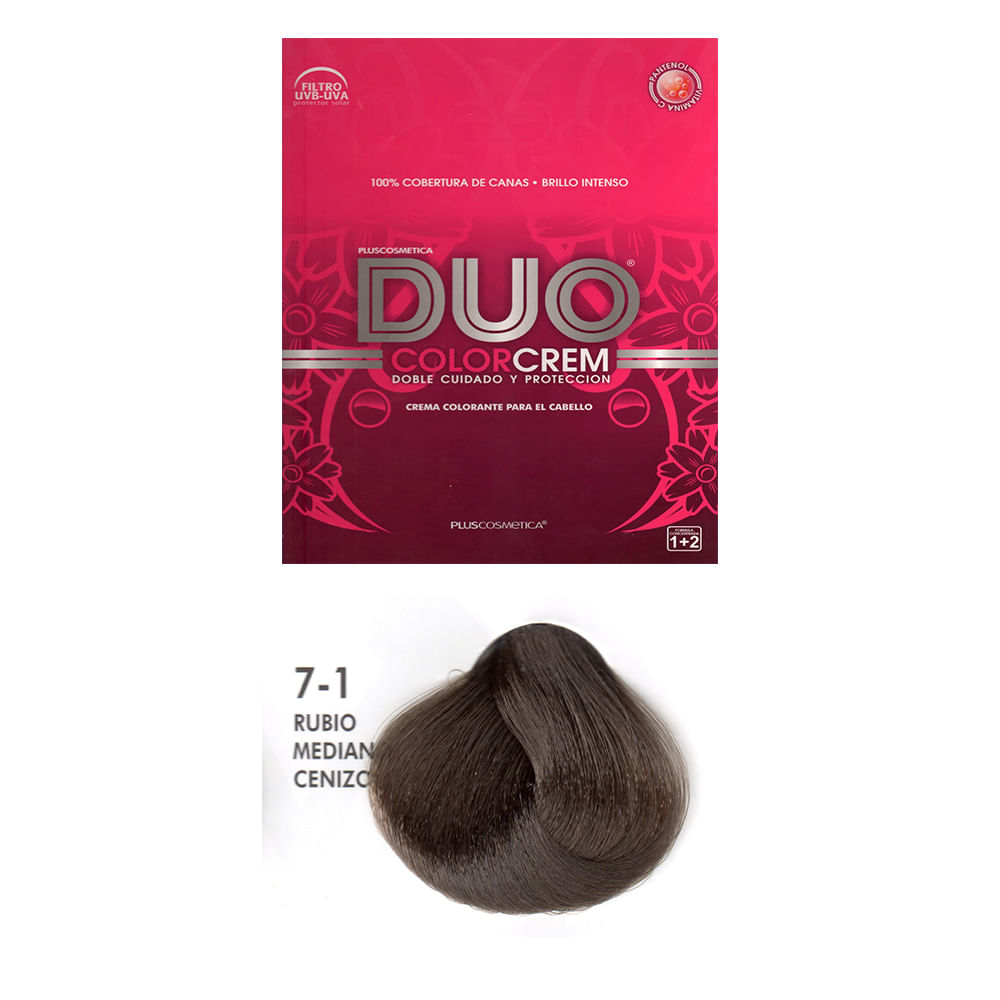 Tinte Capilar Duo 7.1 Rubio Medio Ceniza