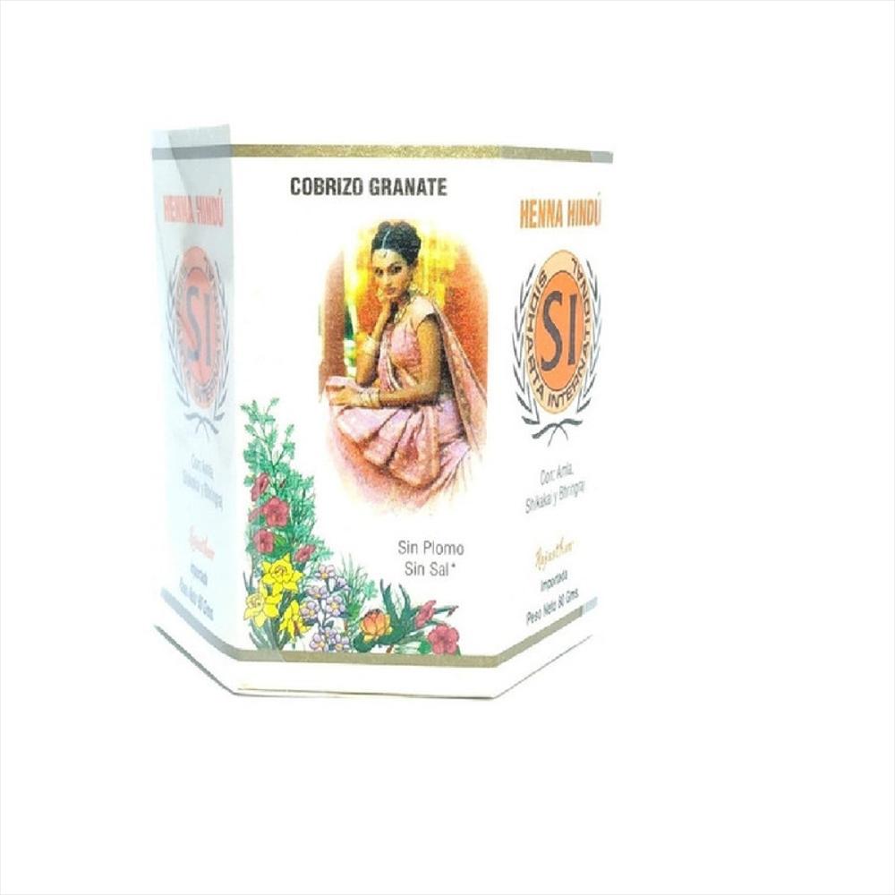 Henna Hindú Tinte Natural Cobrizo Granate 80Gr