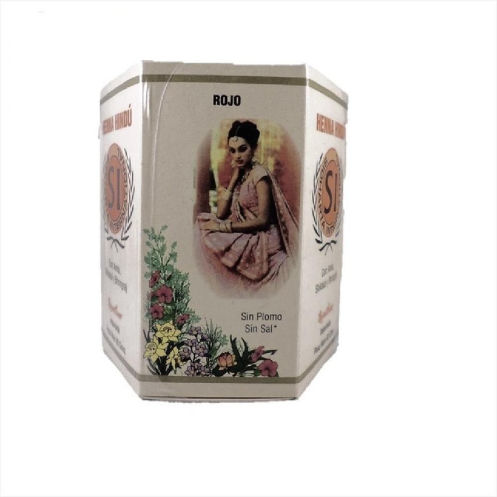 Henna Hindú Tinte Natural Rojo 80Gr