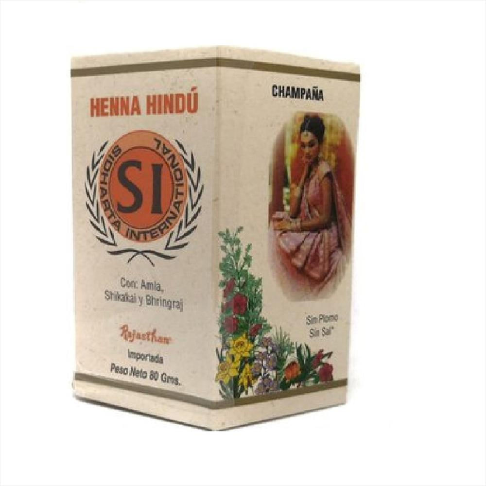 Henna Hindú Tinte Natural Champaña 80Gr
