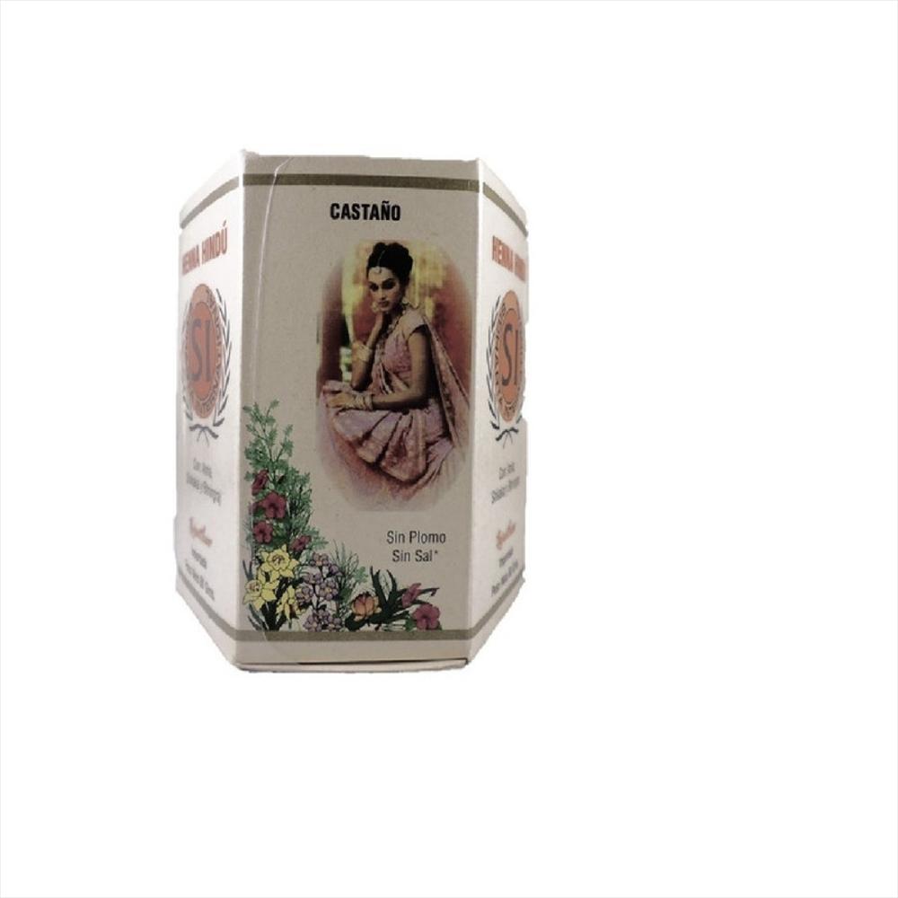 Henna Hindú Tinte Natural Castaño 80Gr