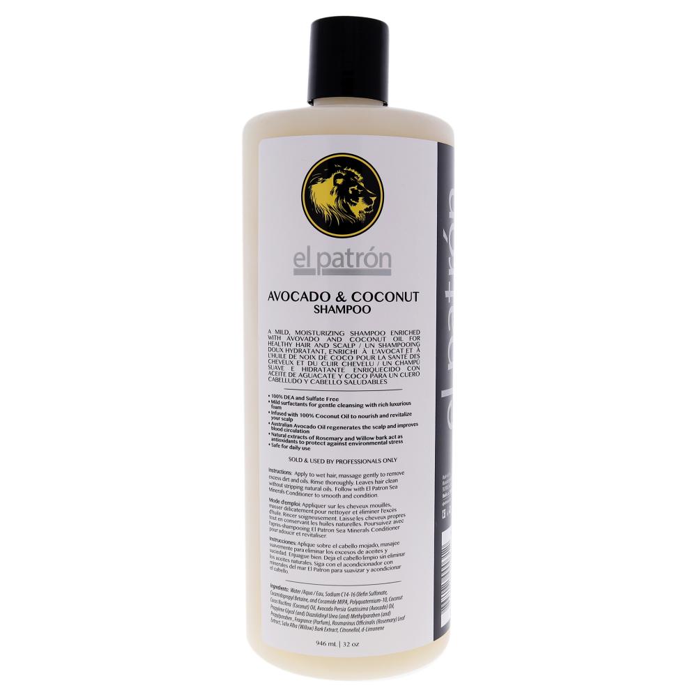 Champú El Patron Aguacate Y Champú De Coco 32Oz