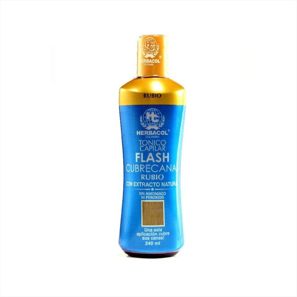 Tonico Capilar Flash Cubre Canas Rubio