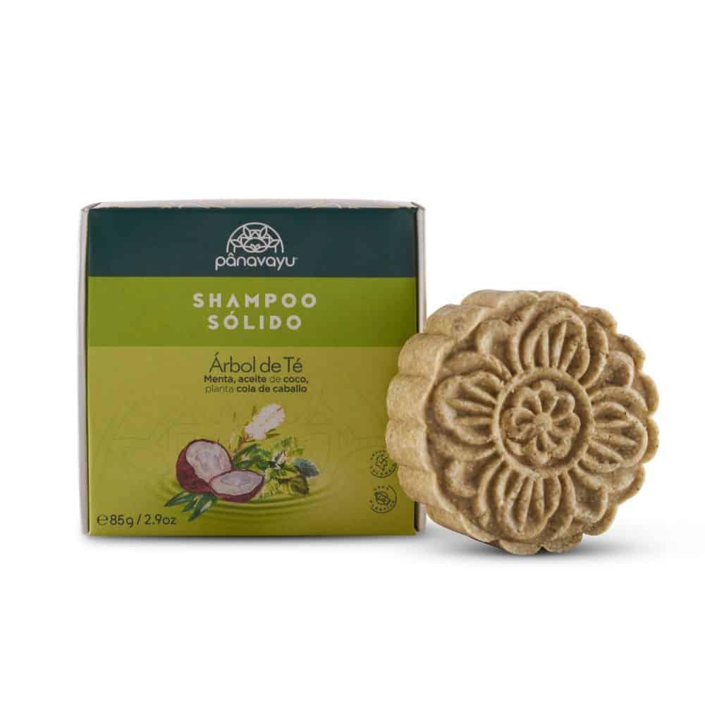 Shampoo Sólido Cabello Graso Panavayu Menta Y Árbol De Té X 85G