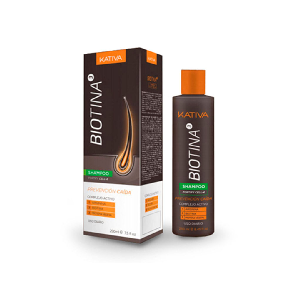 Shampoo Biotina 3 Anticaida Kativa 250 Ml