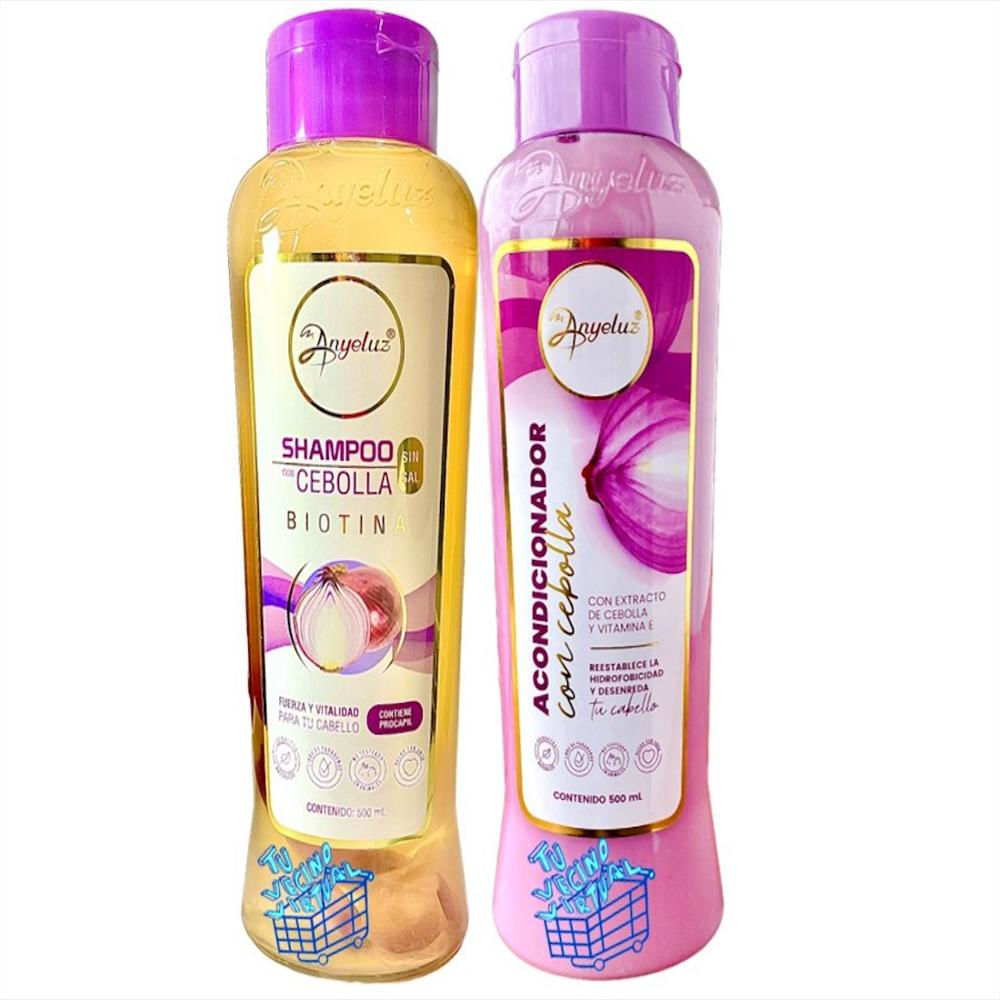 Shampoo De Cebolla Anyeluz + Acondicionador De Cebolla Anyeluz
