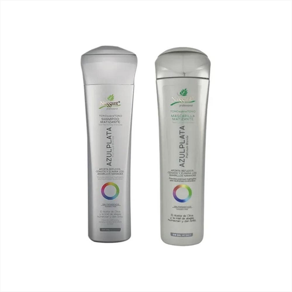 Naissant Kit Shampoo Mascarilla Matizante Azulplata