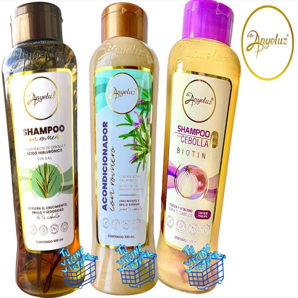 Kit Anyeluz Shampoo Romero, Cebolla + Acondicionador Romero