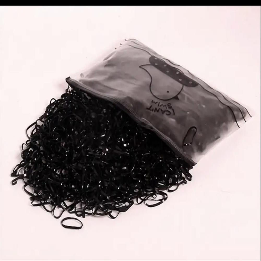 1000 Ligas Cauchos Pelo Peinados Niñas Mujer Dama Gratis Bolsa Resellable Tipo Cartuchera