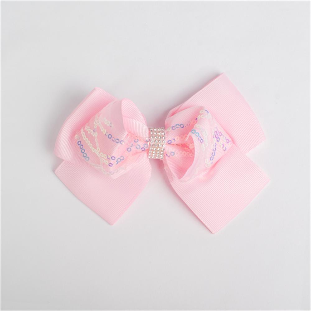 Hebillas Dixie Lazo Rhinestone Rosado