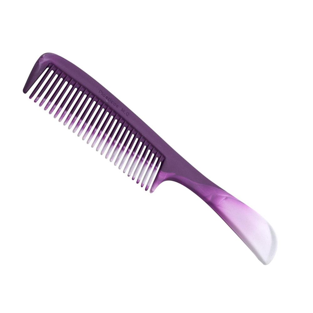 Peinilla Tipo Mojarra Grande Morado Unidad Tradicional Cabello Plástico
