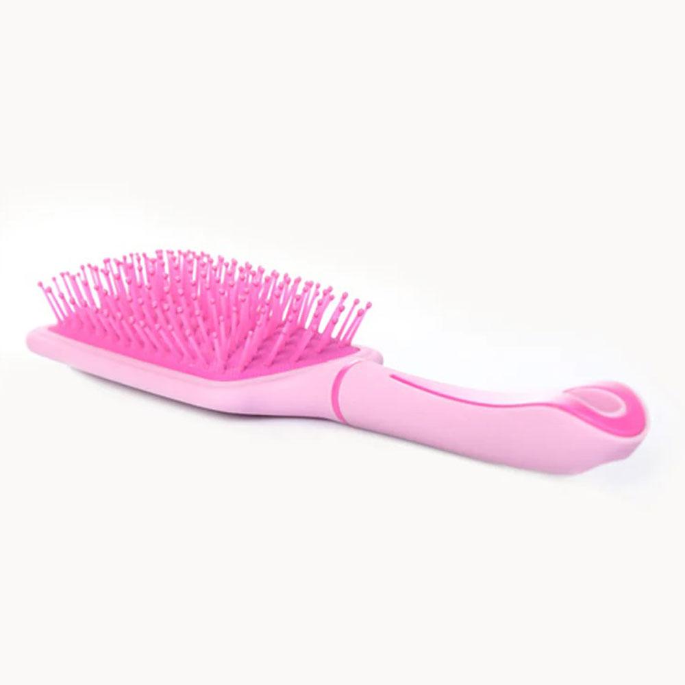 Cepillo Alpargata Rosado Ref. 33293 Enkor Cabello Grueso Rectangular