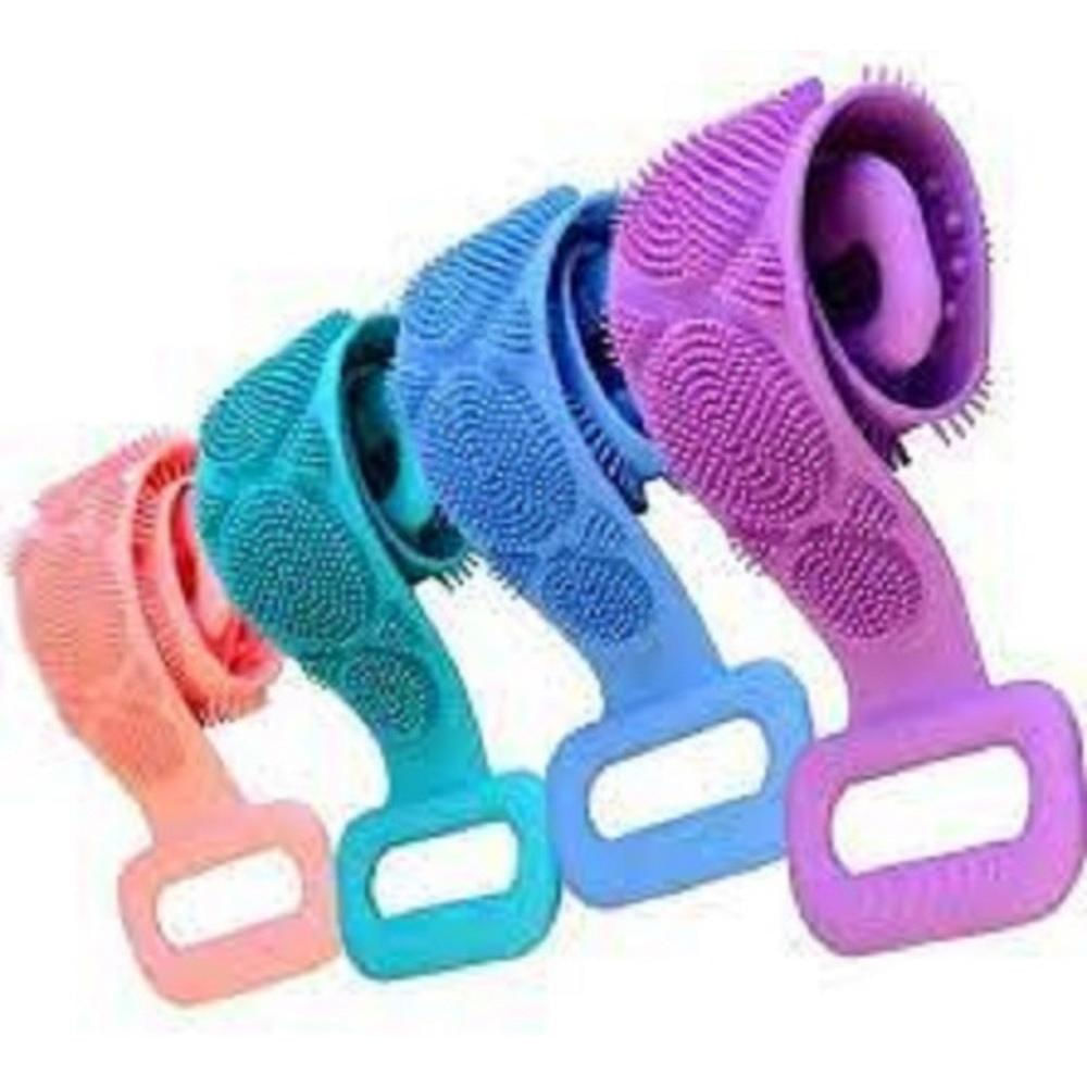 Banda Exfoliadora Para Limpieza Corporal En La Ducha Ms 01 Azul img #3