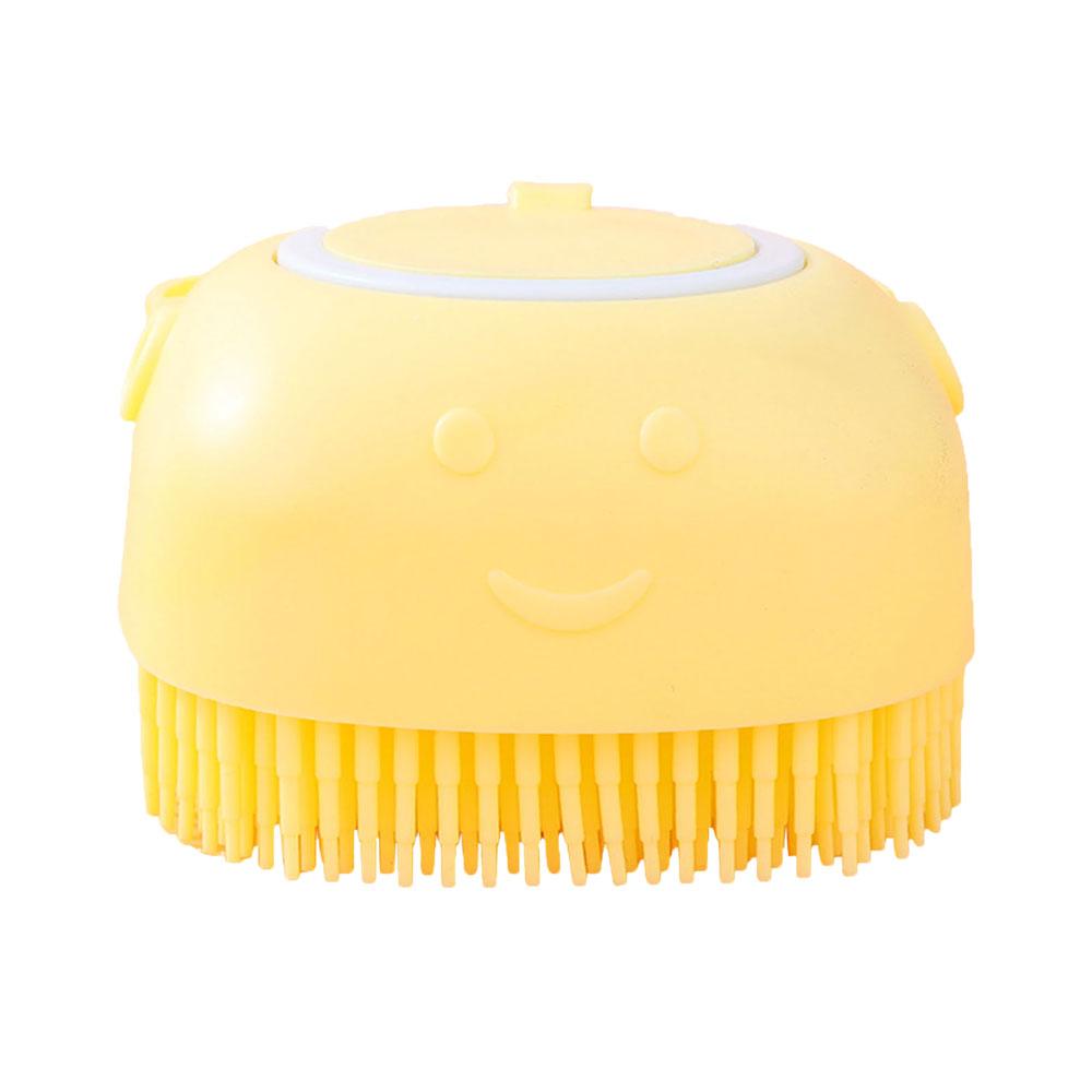Cepillo Silicona Con Dispensador De Jabón Baño Mascota