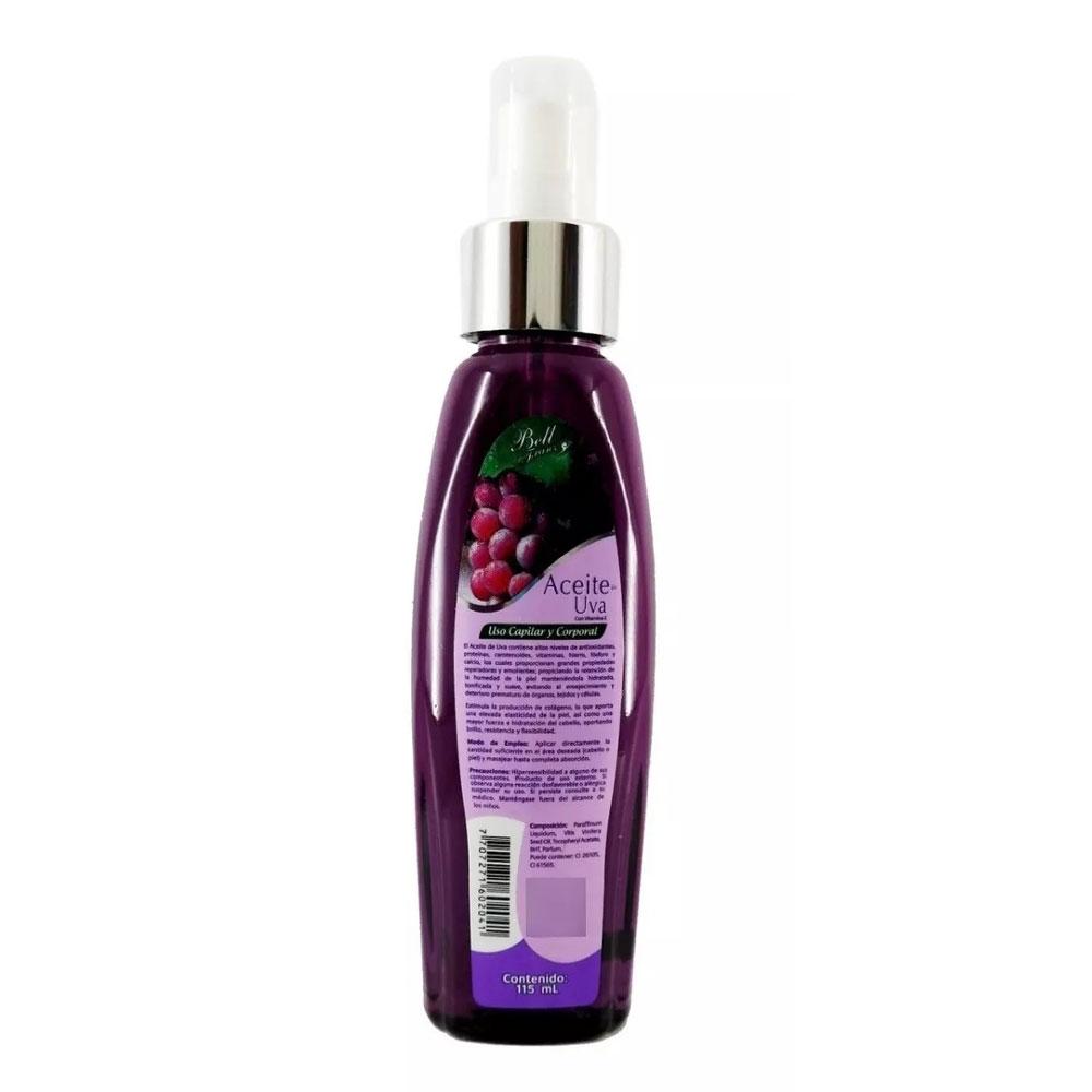 Aceite Uva 115Ml Bell Franz Uso Capilar Y Corporal Hidratación Suave
