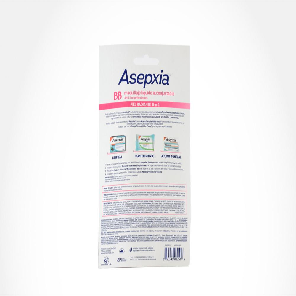 Maquillaje Liquido Asepxia Bb Hidro Force Emp 1 Tub 30 Ml img #2