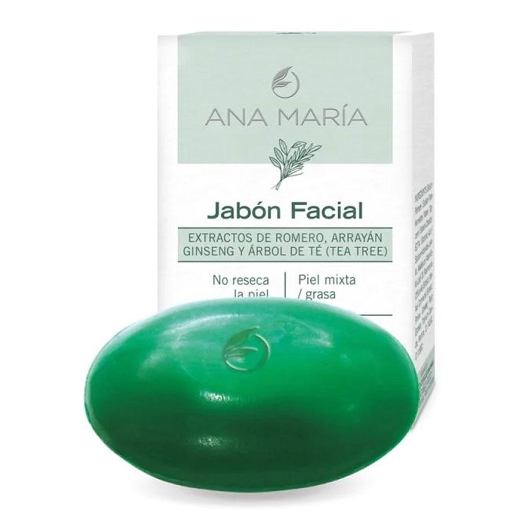 Jabón Facial 35Gr Ana María Barra Piel Mixta Grasa Humecta Solido