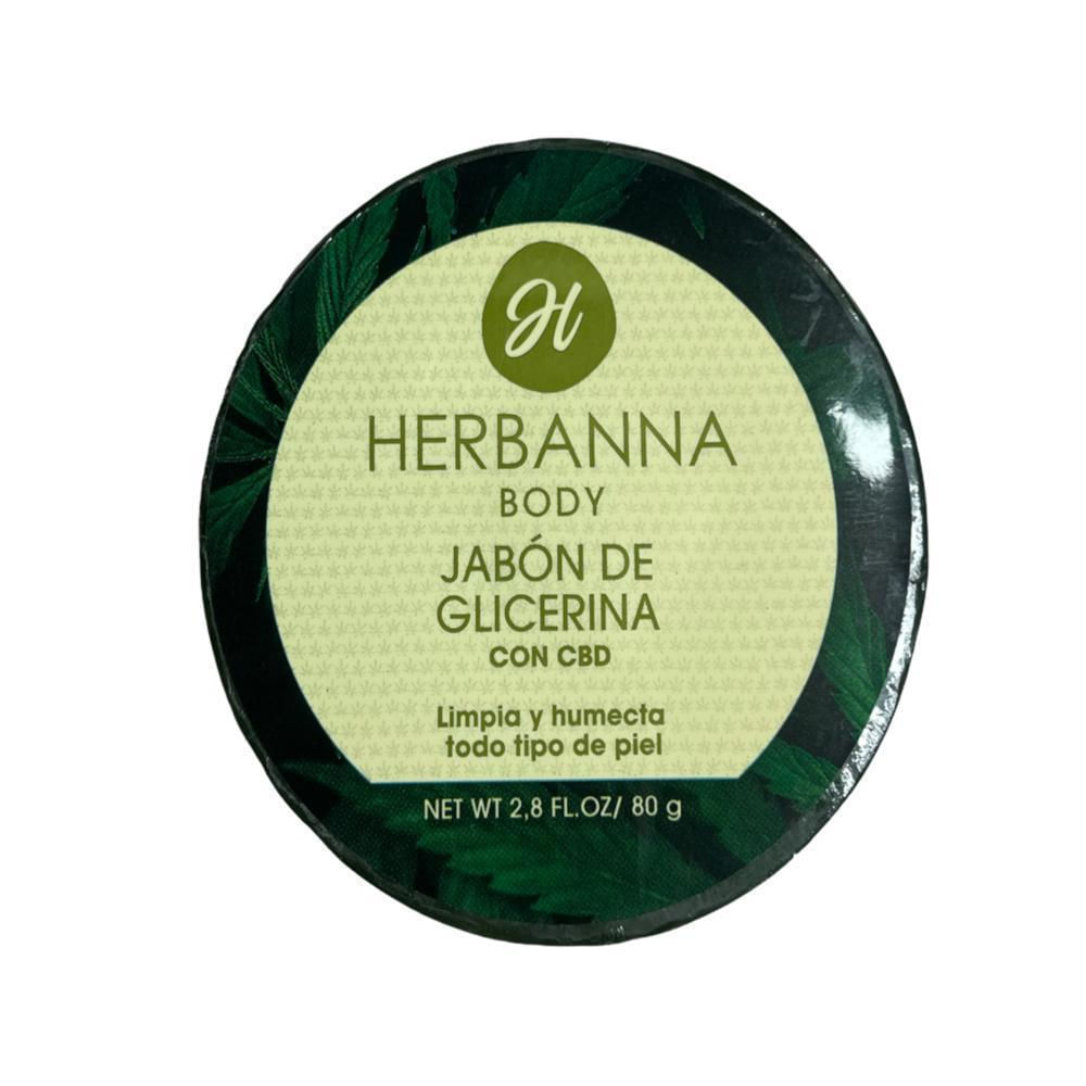 Jabón De Glicerina Con Cbd Herbanna 80 Gr