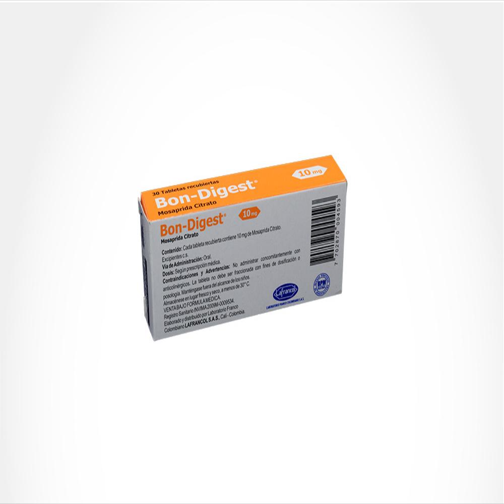 Bondigest Mosaprida 10Mg Caj 30 Tab img #2