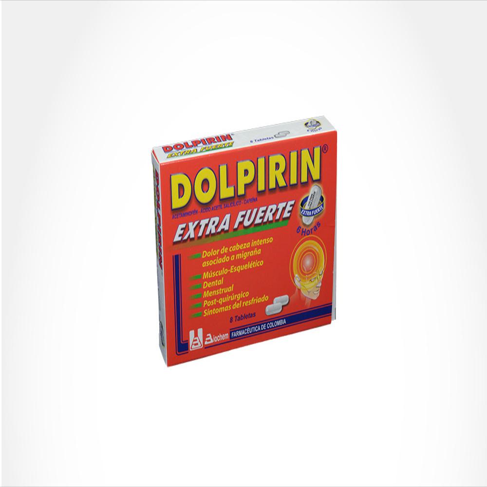 Dolpirin Extra Fuerte Acetaminofen 250 Mg Caj 8 Tab img #1