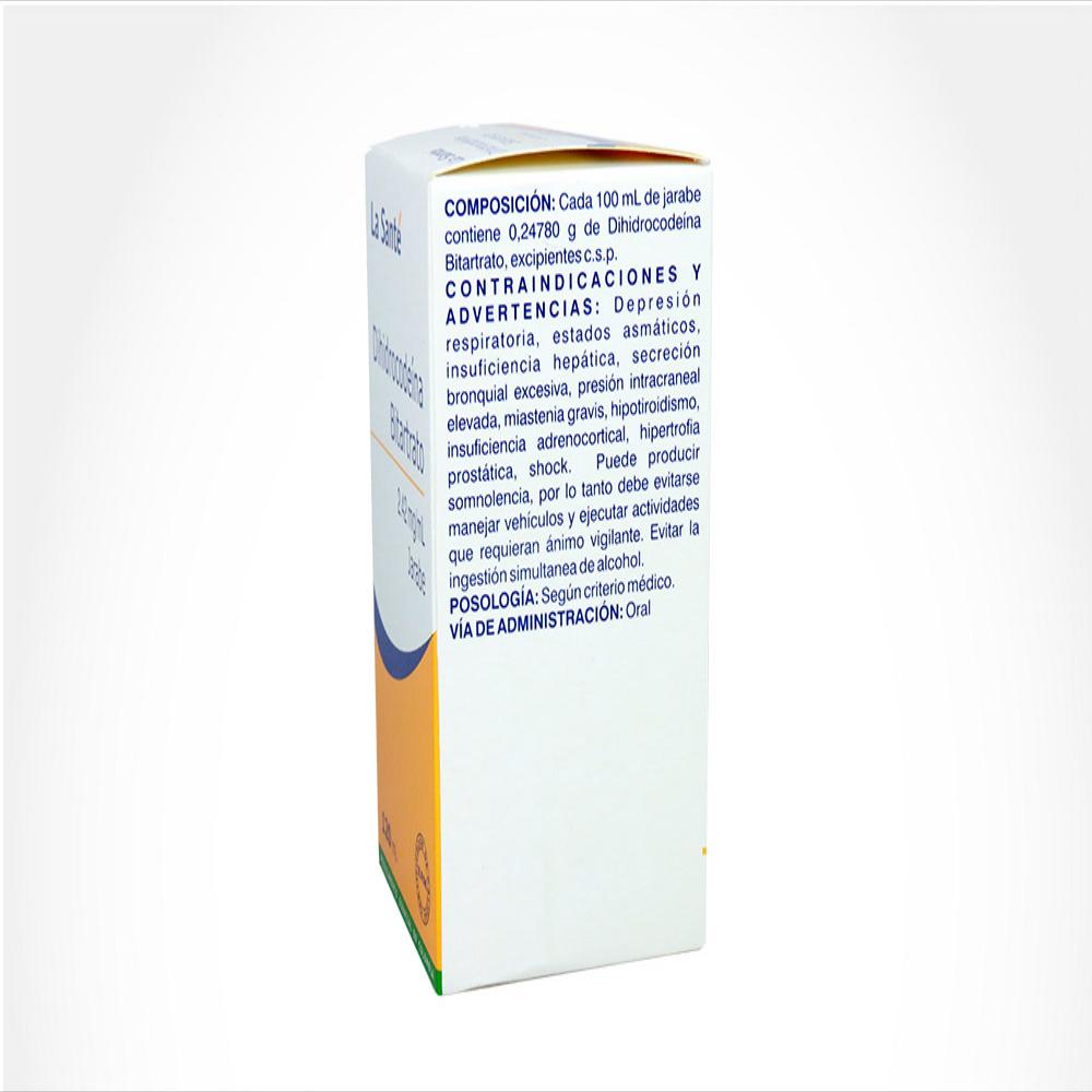 Dihidrocodeina Bitartrato La Sante 2 42 Mg Fra 120 Ml img #2