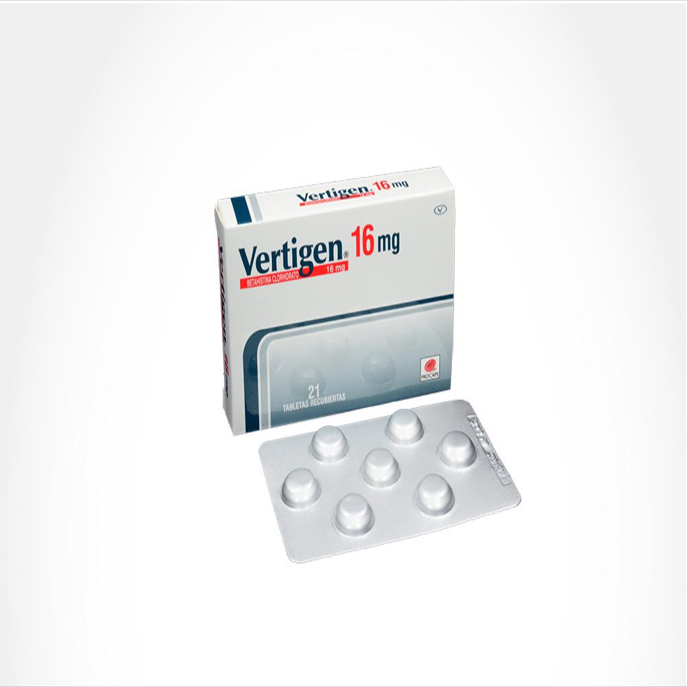 Vertigen Betahistina Clorhidrato 16Mg Caj 21 Tab img #1