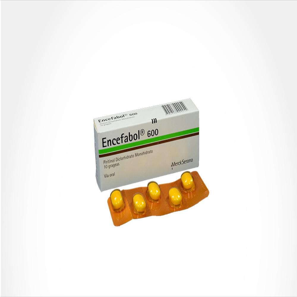 Encefabol Vitamina B6 600Mg Tab Oral Caj 10 Tab 1 U