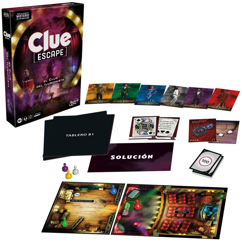 Juego de Mesa Clue Escape El Club del Ilusionista HASBRO GAMING img #3