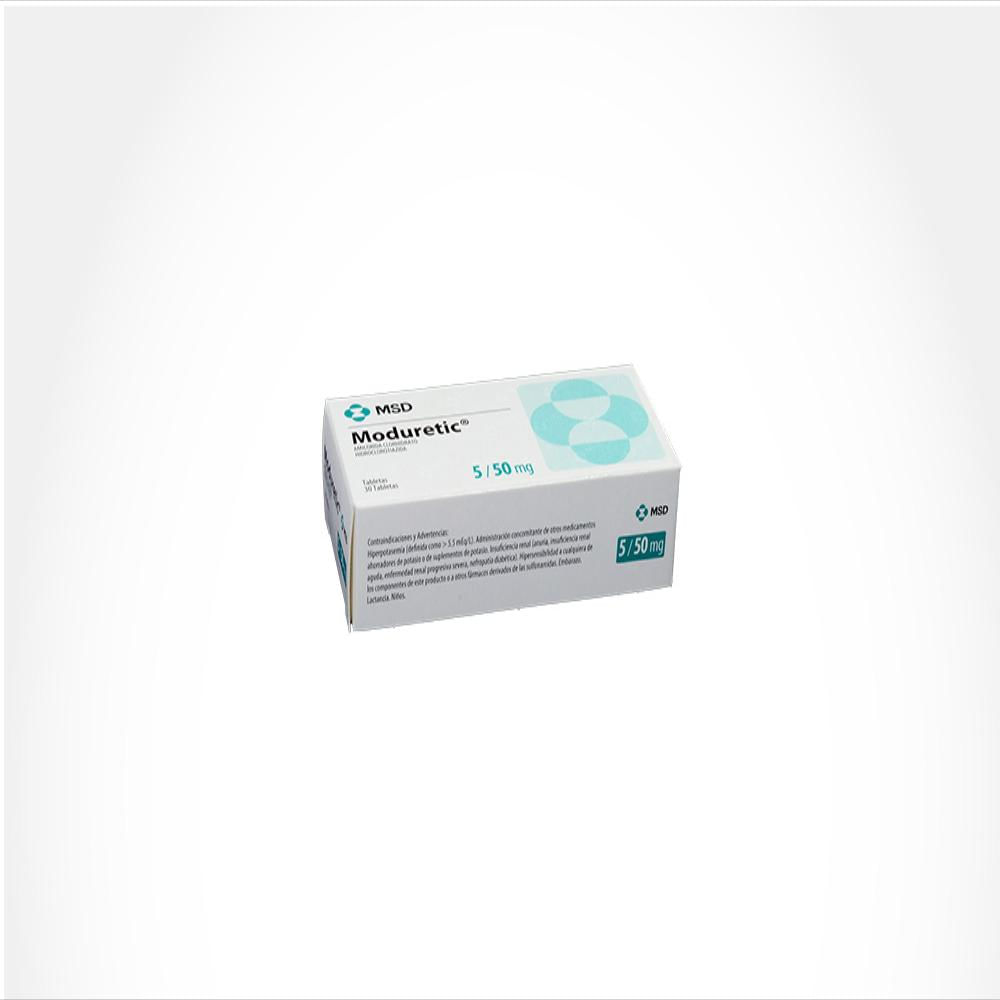 Moduretic Amilorida Clorhidrato 5Mg Tab Rec Oral Caj 30 Tab 1 U img #4