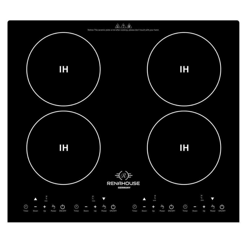 Estufa De Inducción 3600W Renahouse Germany 4 Puestos