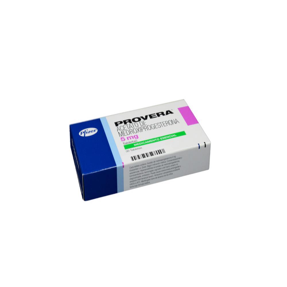 Provera Medroxiprogesterona Acetato 5Mg Caj 30 Tab img #2