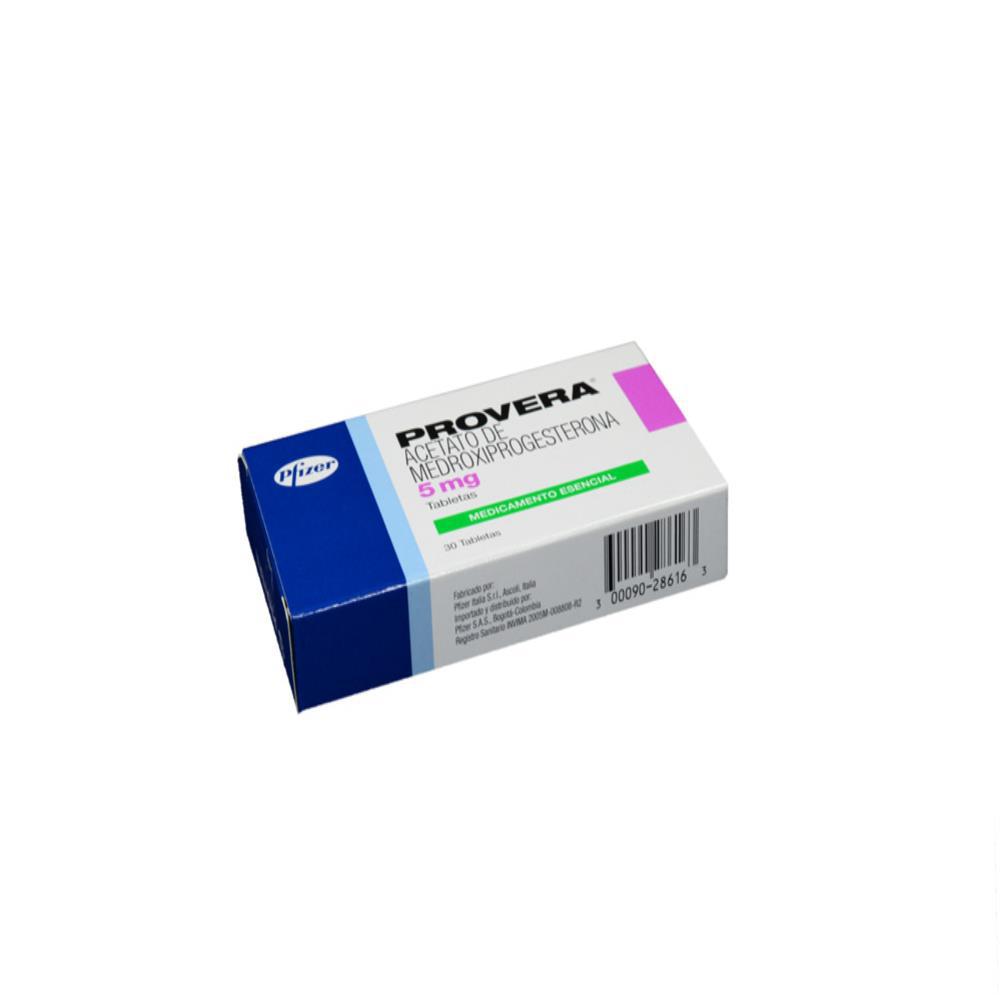 Provera Medroxiprogesterona Acetato 5Mg Caj 30 Tab img #3
