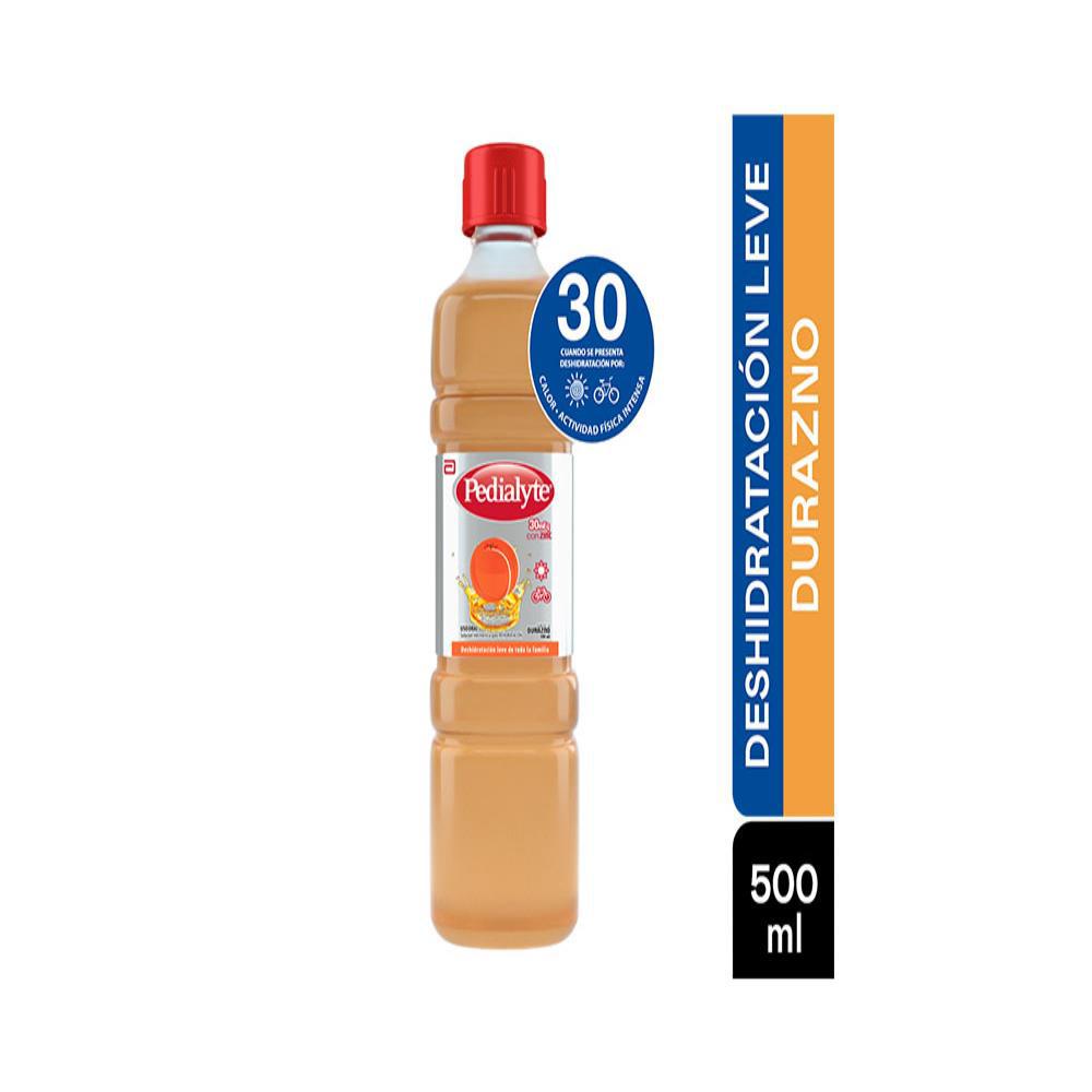 Pedialyte 30 Oral Durazno Zinc Fra 500 Ml