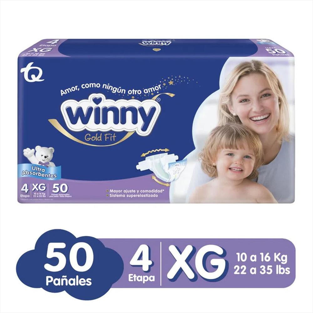 Pañal Wiiny Gold Etapa 4 X 50