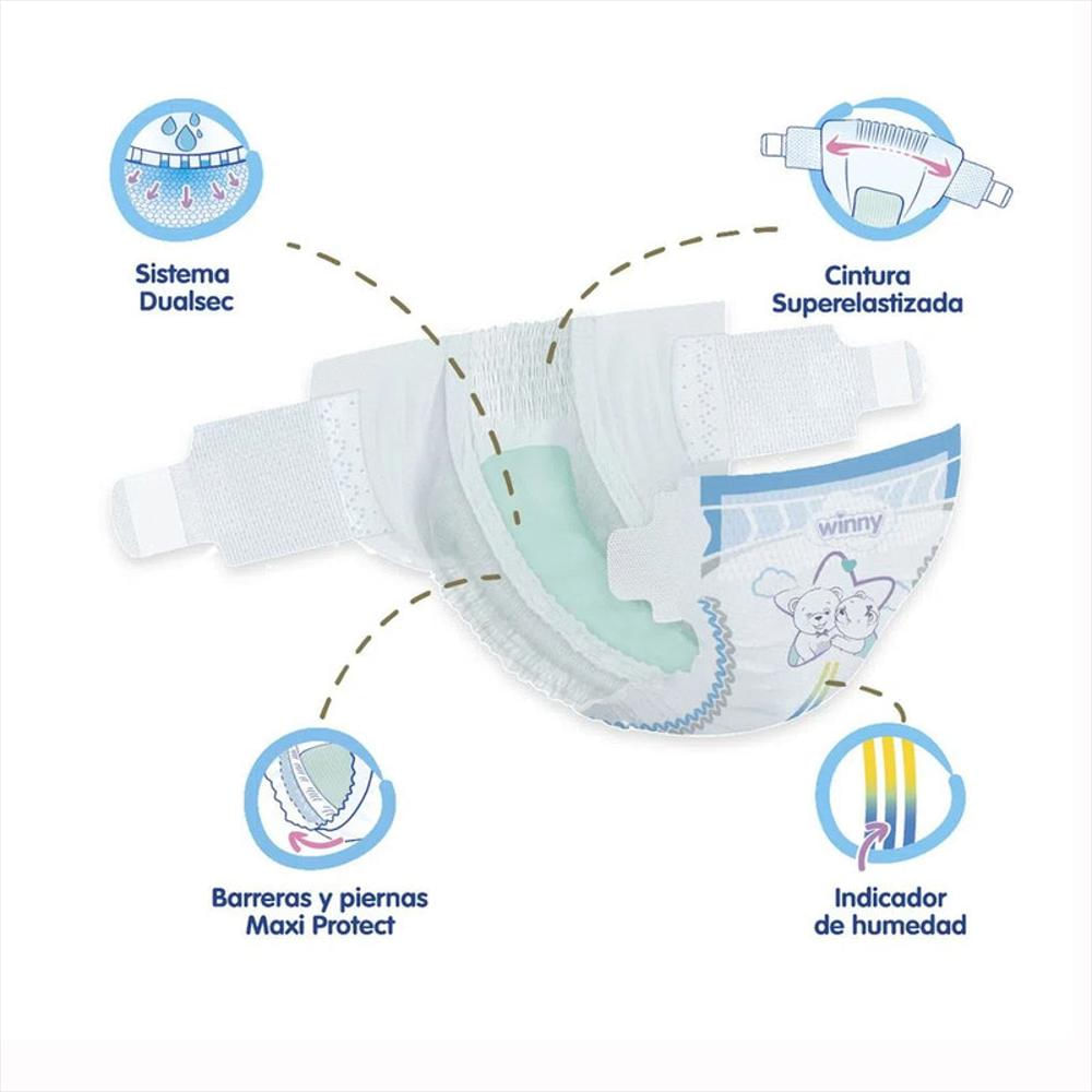 Pañal Wiiny Gold Etapa 4 X 50 img #3