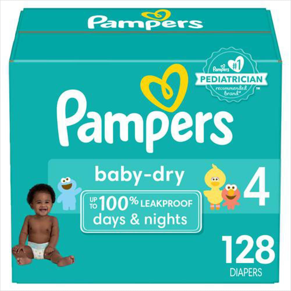 Pañales Pampers Etapa 4 X 128 Unidades