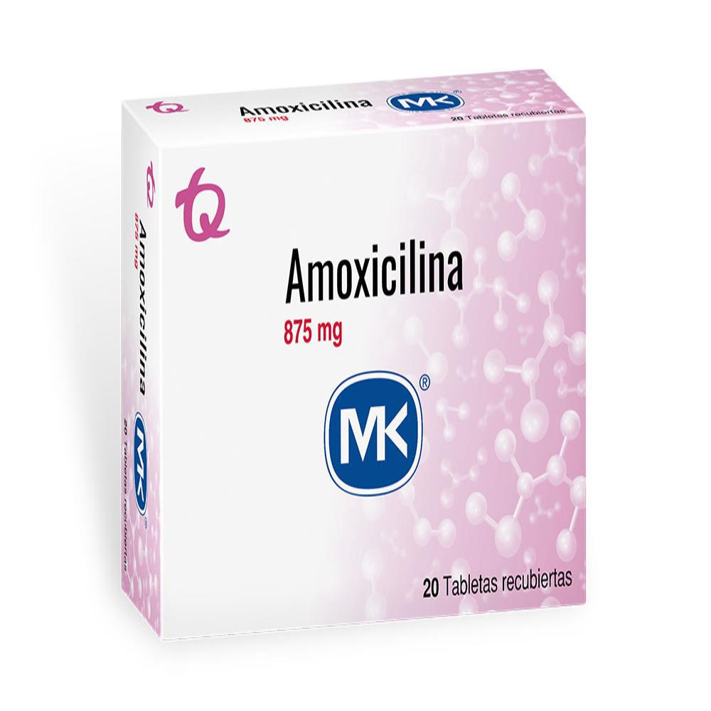 Amoxicilina Mk Tab 875 Mg Oral Caj 20 Un