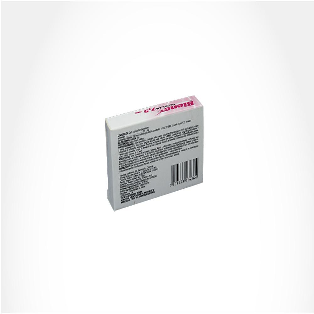 Bienex Meloxicam 7 5 Mg Caj 10 Cap 1 U img #2