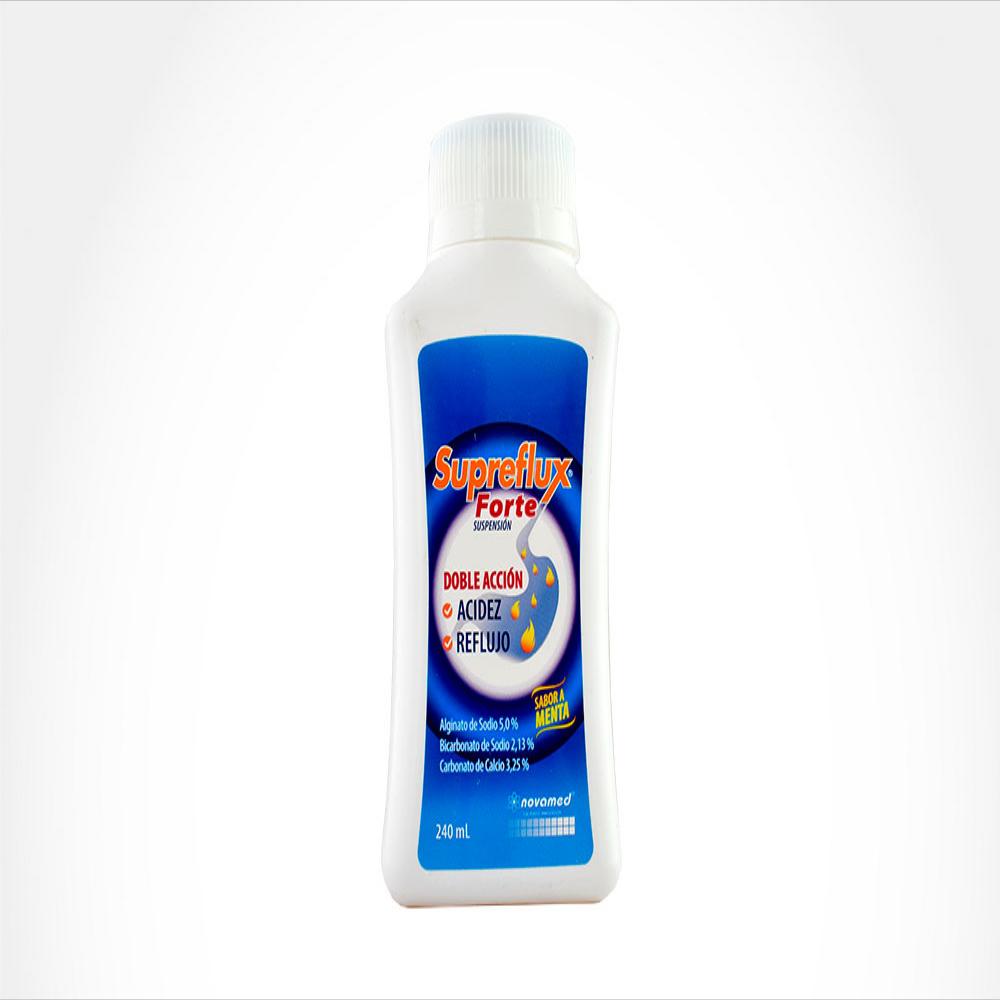 Supreflux Forte Alginato De Sodio 5G Sus Oral Menta Fra 1 Fra 240 Ml img #1