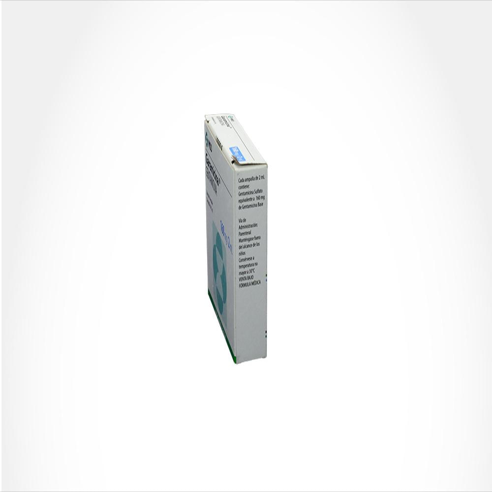 Garamicina Gentamicina 160Mg Caj 5 Amp 2 Ml img #3