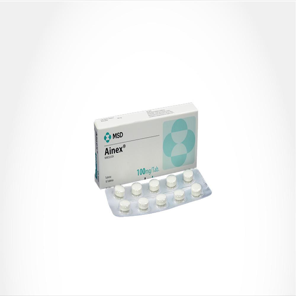 Ainex Tab 100 Mg Oral Cja 10 Un