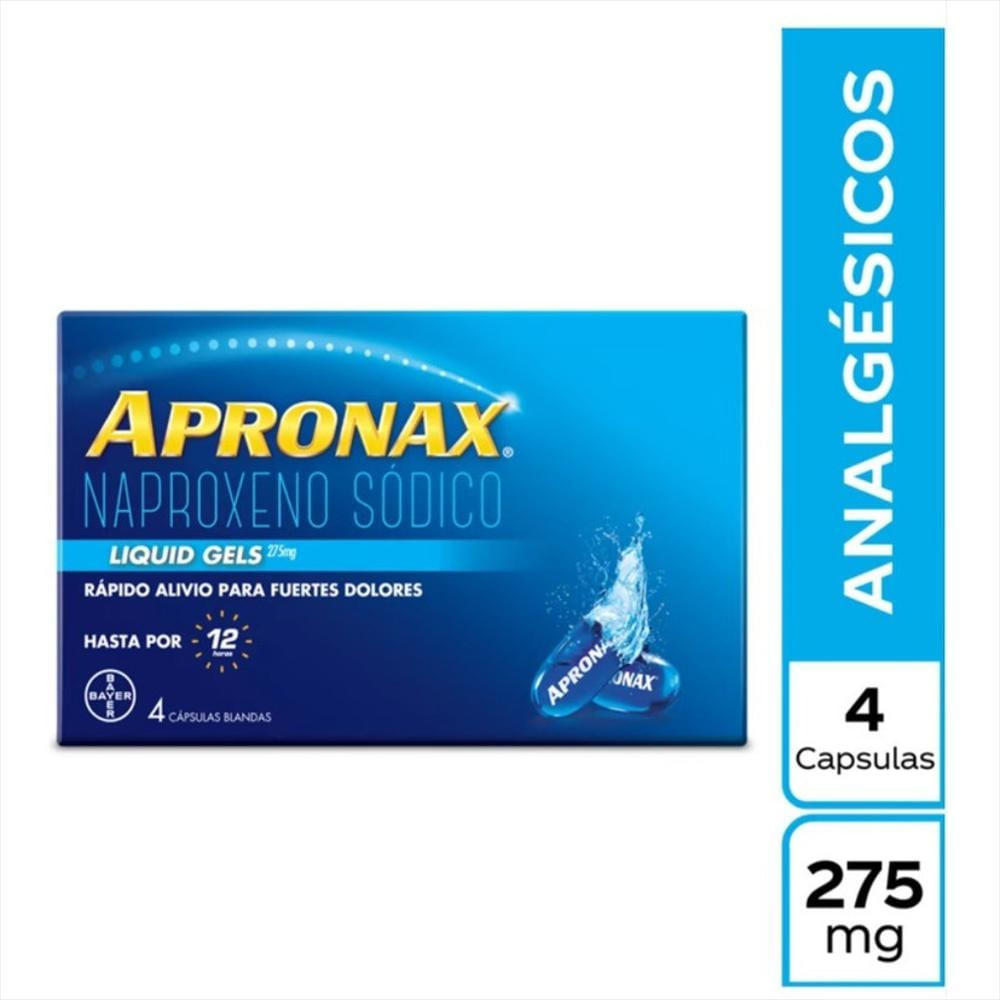 Apronax Liquid Gel 275Mg 4 Capsulas img #1
