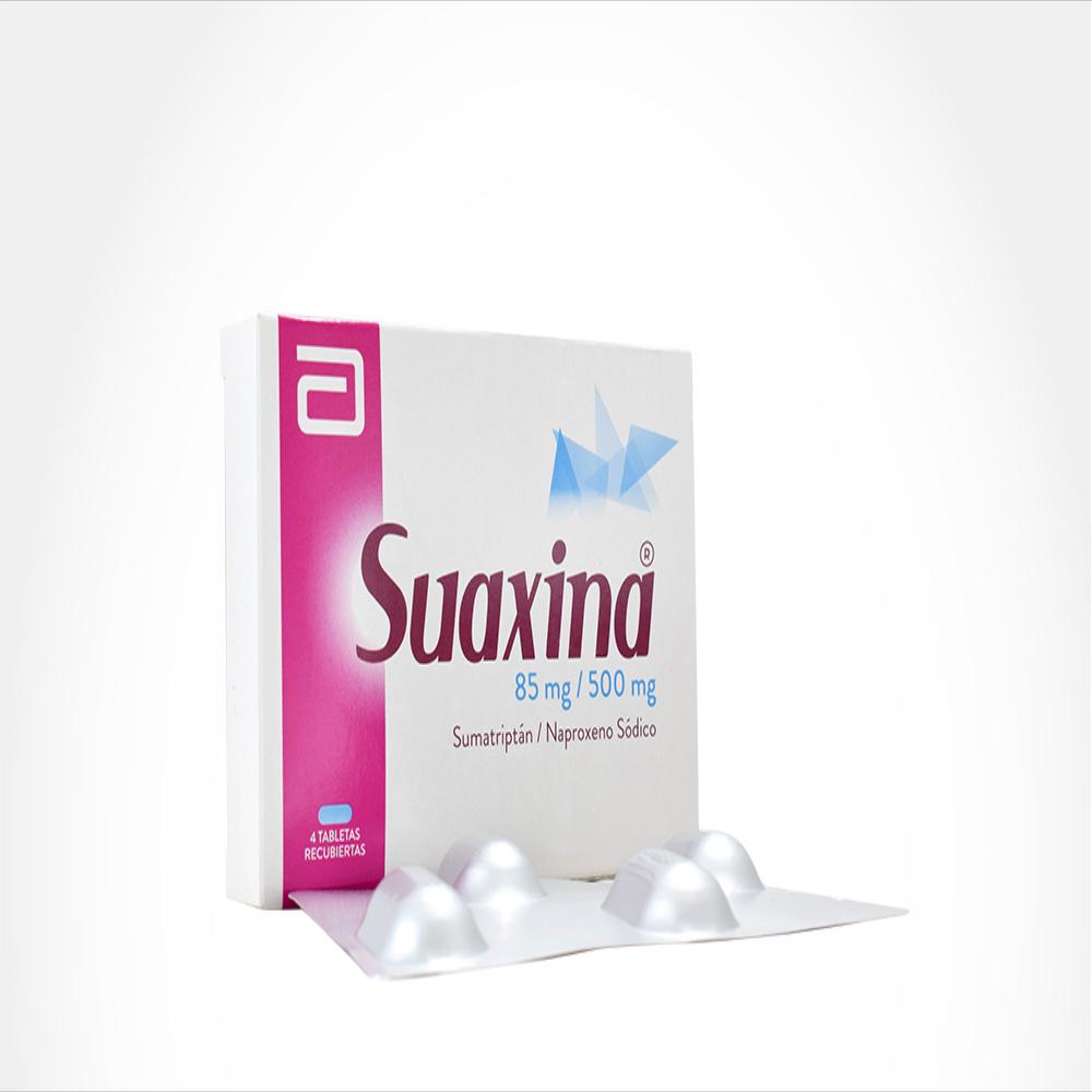 Suaxina Naproxeno 500Mg Sumatriptan 85Mg Tab Rec Oral Caj 4 Tab 1 U