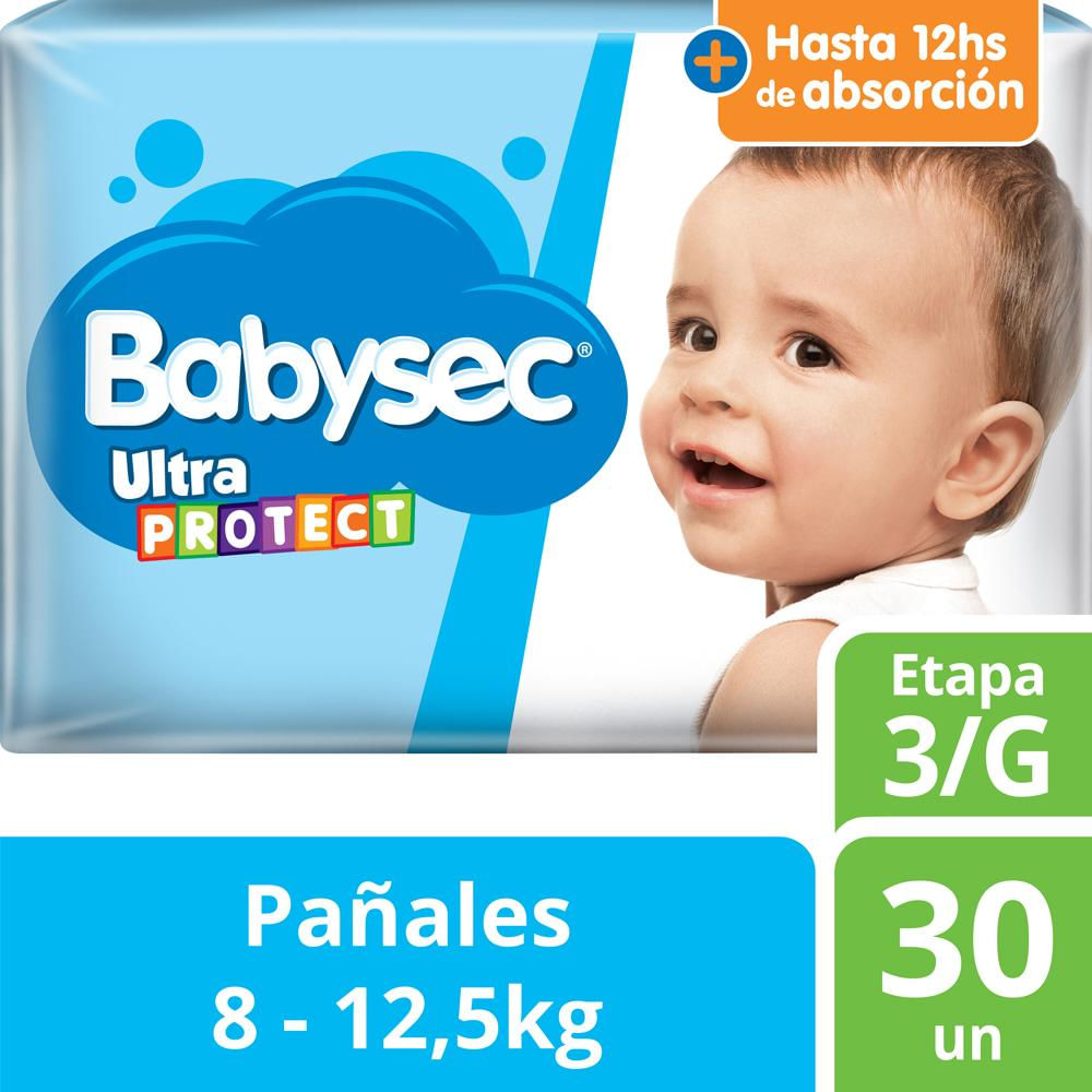 Pañales Etapa 3 Babysec Ultraprotec 30 Unid